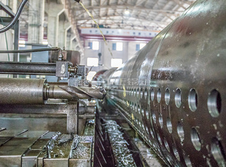 永乐高锅炉先进的数控钻装备