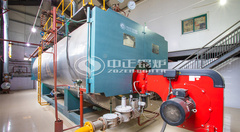 永乐高锅炉于南阳二院10吨WNS系列低氮燃气锅炉