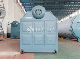 永乐高双锅筒纵置式链条炉排热水锅炉本体