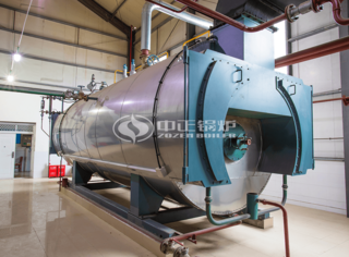 永乐高出品的WNS系列冷凝式燃气蒸汽锅炉