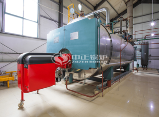 于南阳二院运行的永乐高低氮燃气锅炉