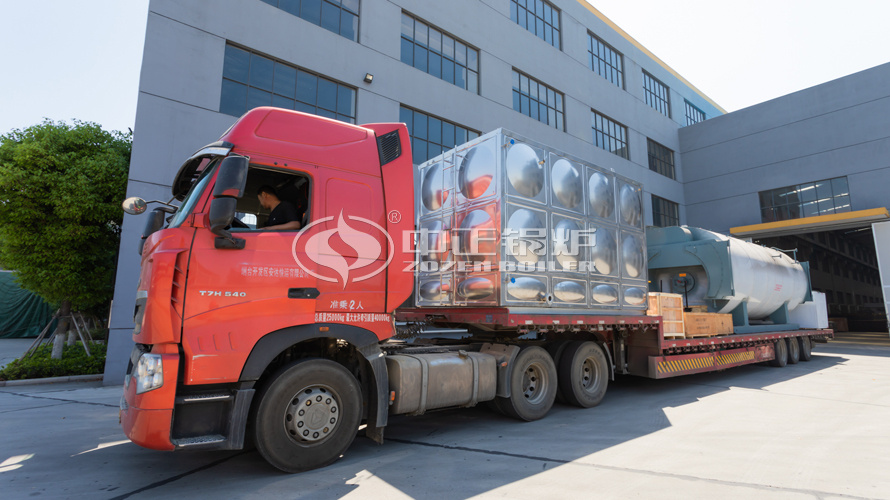 永乐高WNS系列冷凝式燃气锅炉正发往烟台