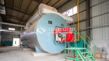 中正锅炉于华港燃气9.4MW YQW系列卧式燃气导热油锅炉