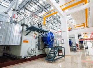 供暖行业永乐高锅炉58MW低氮热水锅炉