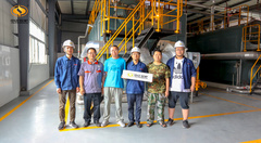 永乐高锅炉质量万里行走进四川吉香居食物