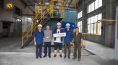 永乐高锅炉质量万里行团队走进川南酿造燃气锅炉房