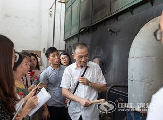 永乐高锅炉总司理实地给员工举行解说培训
