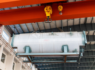 永乐高10吨燃气锅炉装车