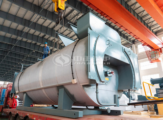 永乐高10吨快装锅炉现场发货图