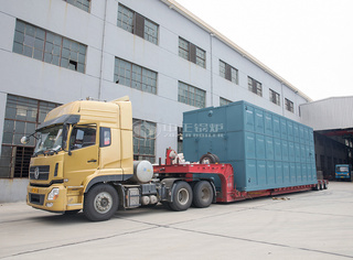 永乐高燃气供暖锅炉发货现场