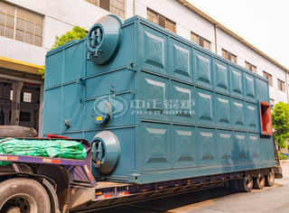 永乐高SZS系列自然气锅炉发往濮阳