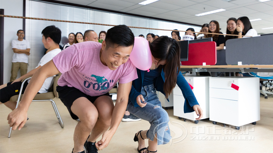 工业锅炉制造商众腾娱乐锅炉起劲开展凝心聚力团队运动