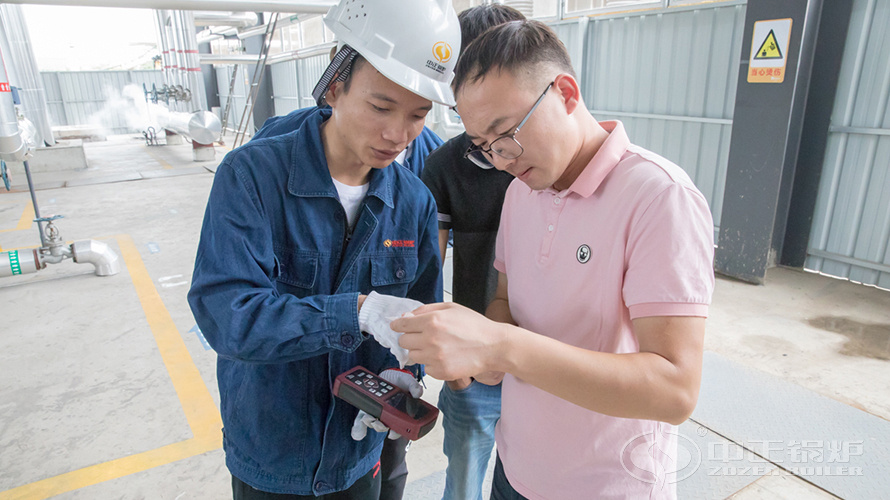 永乐高锅炉质量万里行活动走进蜀邦纸业自然气蒸汽锅炉房