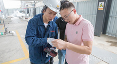 永乐高锅炉质量万里行活动走进蜀邦纸业自然气蒸汽锅炉房