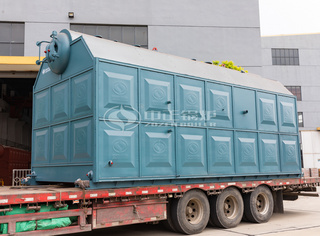 永乐高锅炉高效低排链条炉发货现场