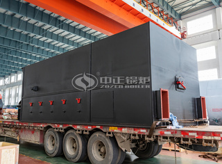 永乐高锅炉链条炉排装车