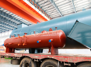 永乐高锅炉有机热载体锅炉现场装货