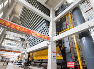 运行于供暖行业的永乐高角管式热水锅炉