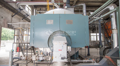 位于蓝星新质料永乐高锅炉WNS系列燃气蒸汽锅炉案例现场