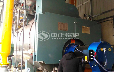 上峰孟墓塑料泡沫厂WNS系列环保型燃气蒸汽锅炉项目