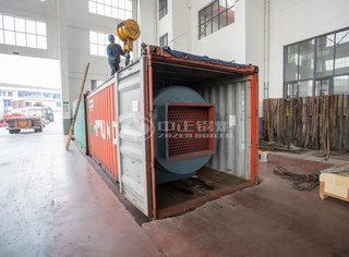 正在装车的燃煤导热油锅炉辅机装备