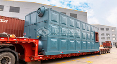 发往哈尔滨的永乐高锅炉21MW双锅筒供暖锅炉