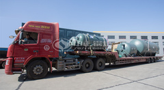 永乐高锅炉SZS系列燃气锅炉辅机配件发货现场