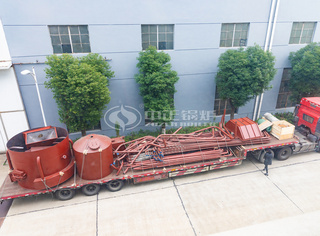 永乐高20吨循环流化床锅炉装车图