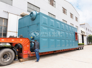 永乐高SZS系列低氮环保热水锅炉发往天津