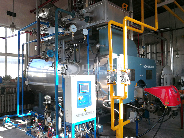 运行在利比玻璃的中正WNS系列燃气蒸汽锅炉