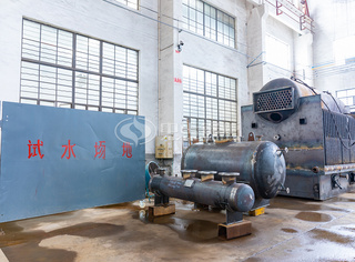 永乐高锅炉正在举行水压试验