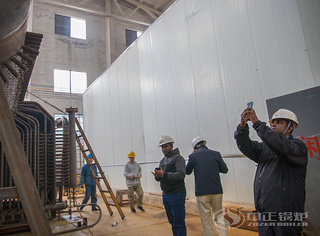 斯里兰卡客户拍摄永乐高锅炉内部结构