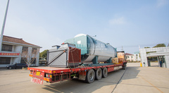 永乐高WNS10吨快装蒸汽锅炉发货至广州