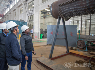 斯里兰卡客户考察 永乐高锅炉生产车间