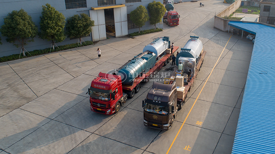 永乐高4吨燃气撬装锅炉4.2MW燃气导热油锅炉发货至乌兹别克斯坦