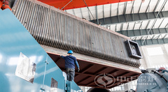 永乐高锅炉制品库吊装现场