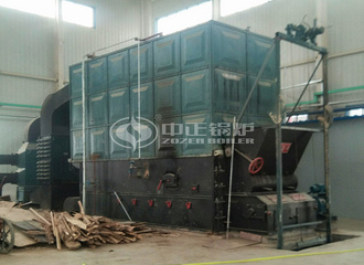 蓝科生物科技360万大卡YLW系列链条炉排有机热载体锅炉项目