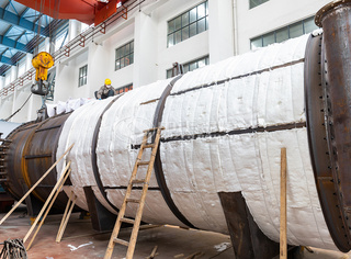 永乐高锅炉接纳保温棉降低炉体热损失