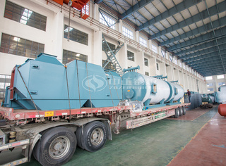 永乐高导热油锅炉整装待发