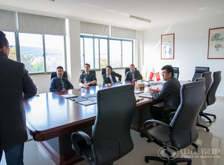 永乐高锅炉刘永敬副总司理热情接待客户