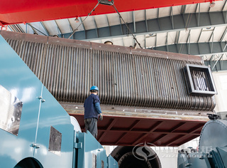 燃气锅炉炉膛吊装