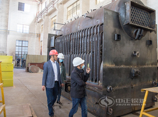 客户旅行SZL系列锅炉生产车间