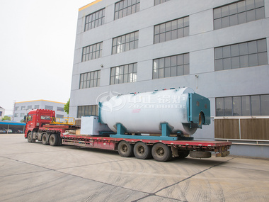 发往天津的中正7吨WNS燃气蒸汽锅炉