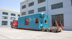 发往湖北国安能源的永乐高40吨SZS系列燃气蒸汽锅炉