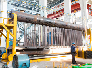 永乐高锅炉自主研发对流管制装配架