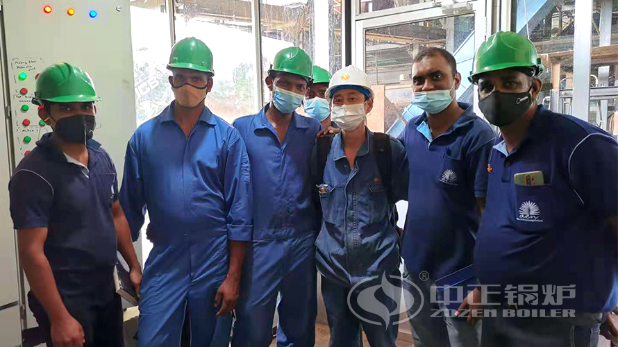 众腾娱乐生物质锅炉“安家”斯里兰卡棕榈油厂
