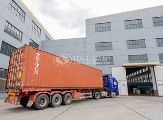 永乐高生物质蒸汽锅炉装箱发往土耳其