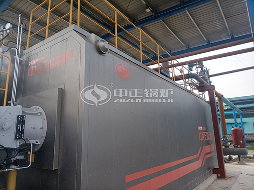 禹王生态15吨SZS系列燃沼气过热蒸汽锅炉项目