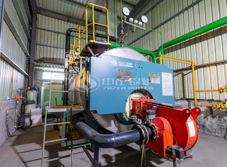 运行在宜兴市中建集团的永乐高节能燃气锅炉