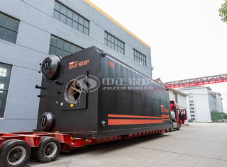 永乐高SZS型燃气锅炉发往浙江红石梁热电